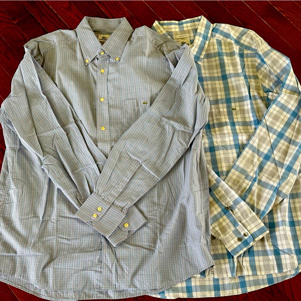 Two Lacoste shirts
